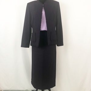 💜Jessica Howard 2 Pc Skirt Suit w Karen Scott Top